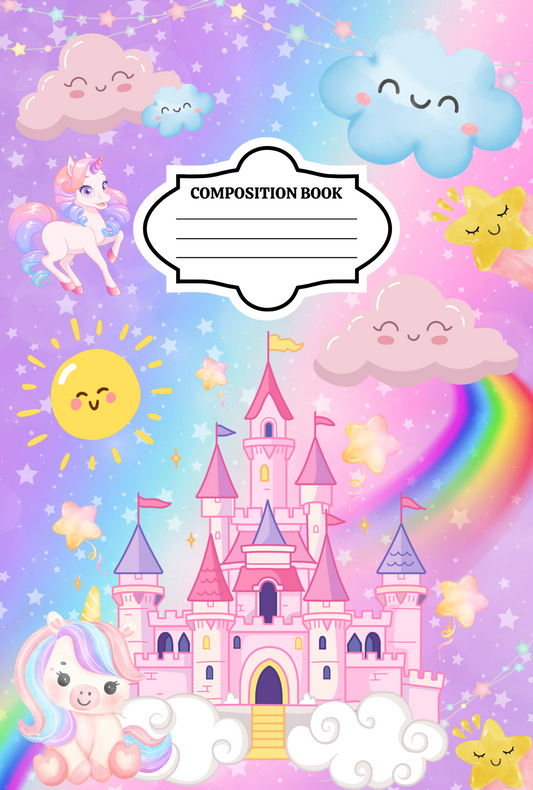 Unicorn Composition Cover Sticker