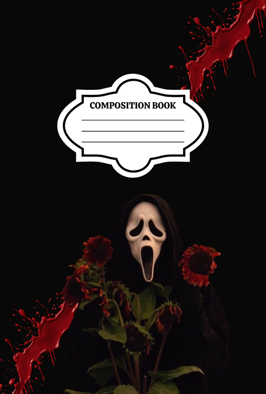 Romantic Ghostface Composition Cover Sticker